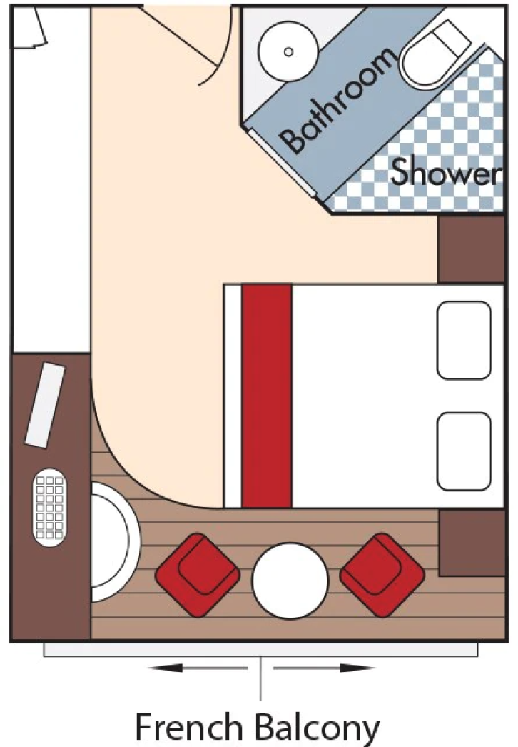 Category C Staterooms floor Plan