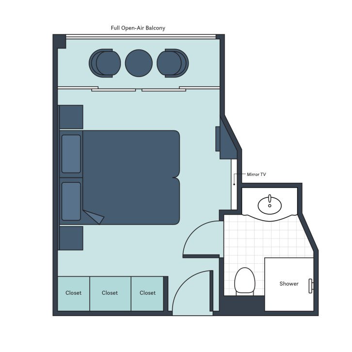 Deluxe Balcony floor Plan