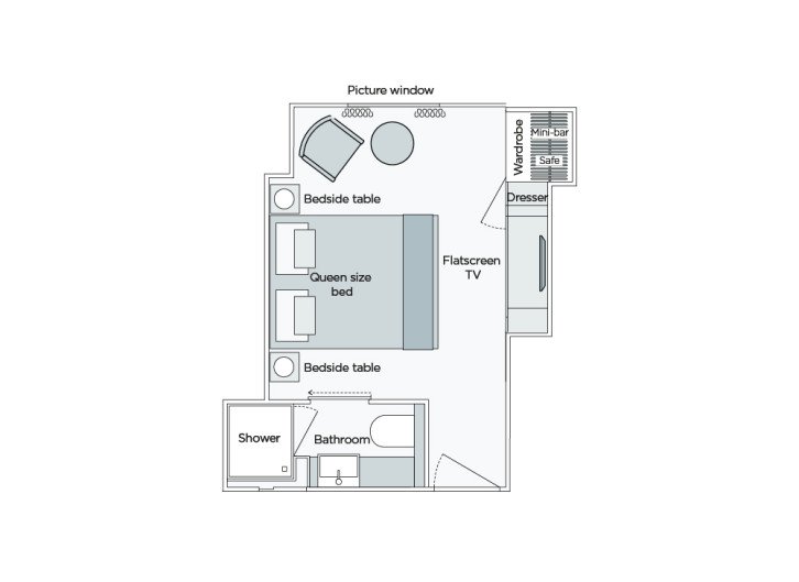 Emerald Stateroom floor Plan