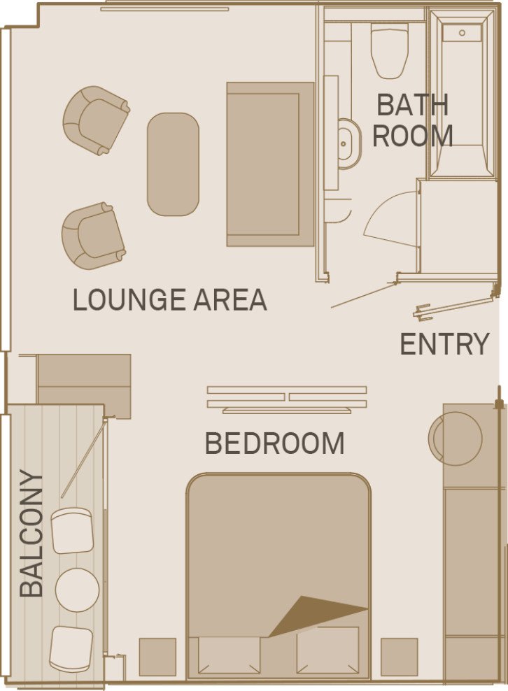 Royal Balcony Suite floor Plan
