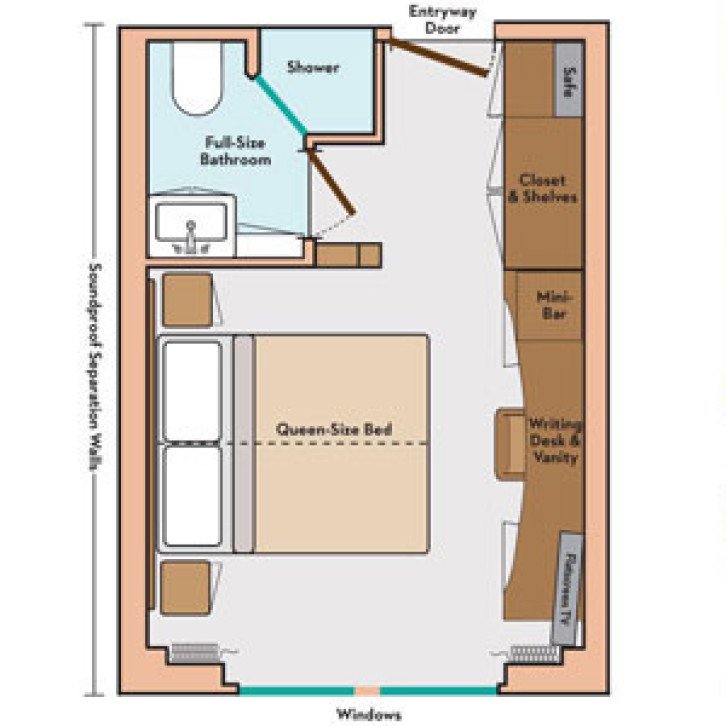 Deluxe Stateroom floor Plan