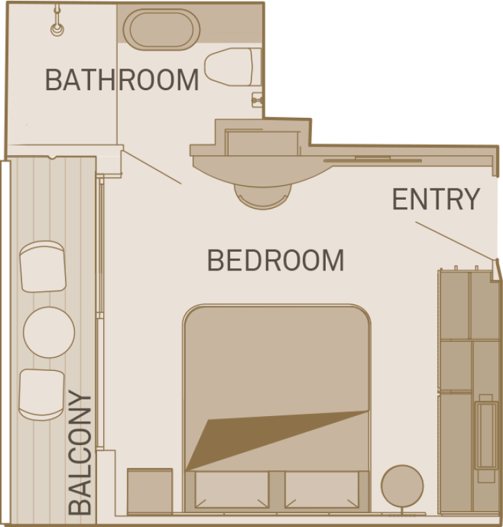 Balcony Suite floor Plan