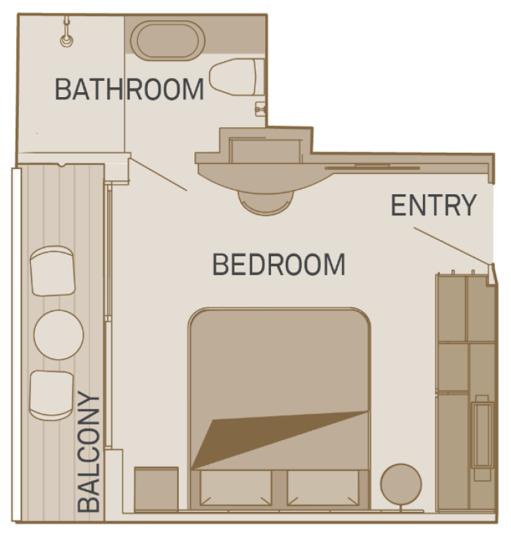 Balcony Suite floor Plan