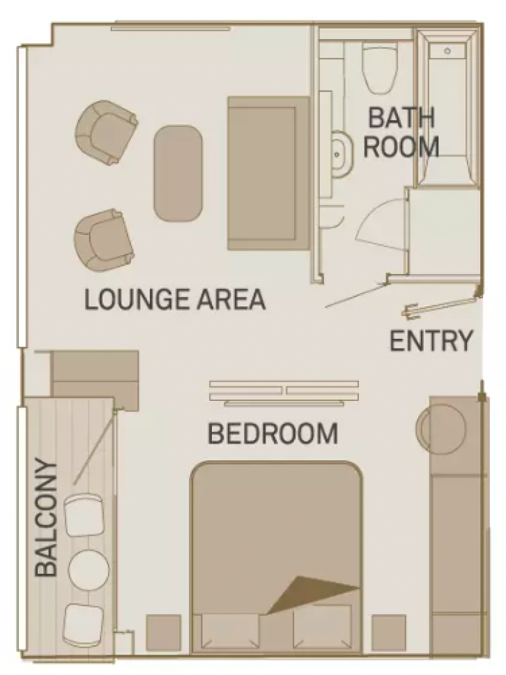 Royal Balcony Suite floor Plan