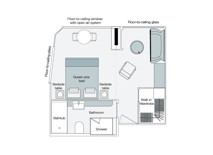 Emerald Riverview Suite floor Plan