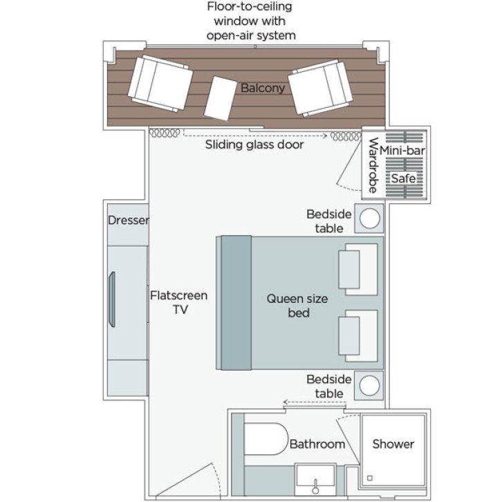 Grand Balcony Suite floor Plan