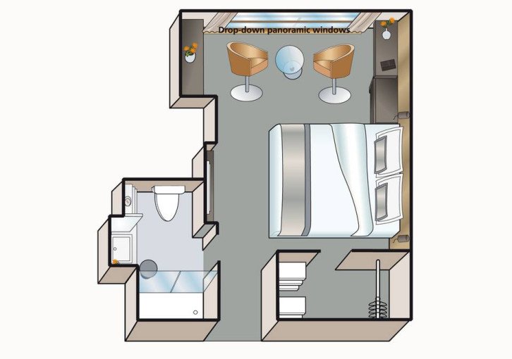 A-1 Stateroom floor Plan