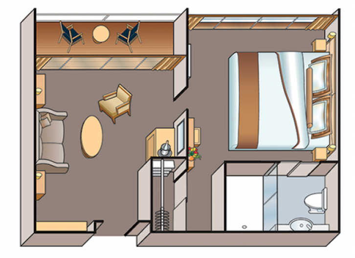 Veranda Suite (AA & AB) floor Plan
