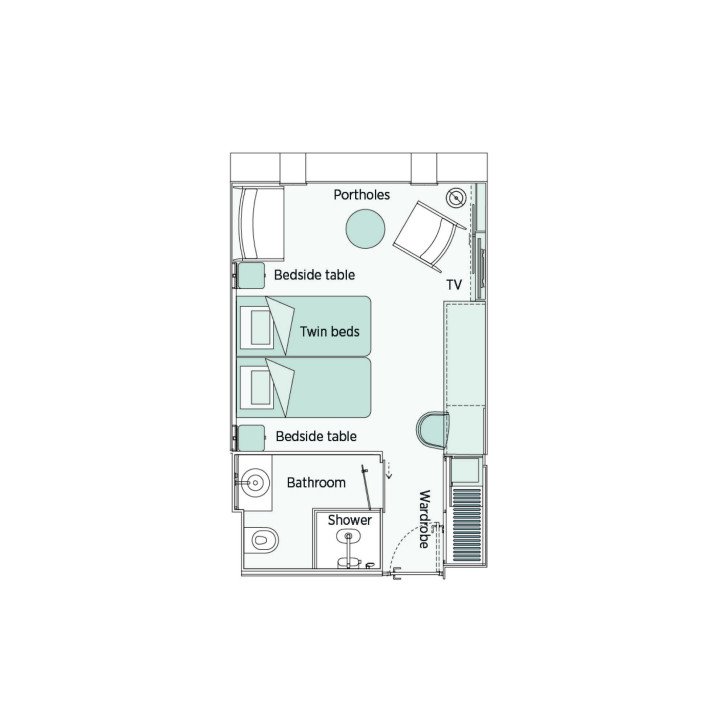 Emerald Panorama Balcony Suite floor Plan