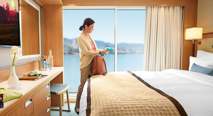 French Balcony Stateroom (C, D)