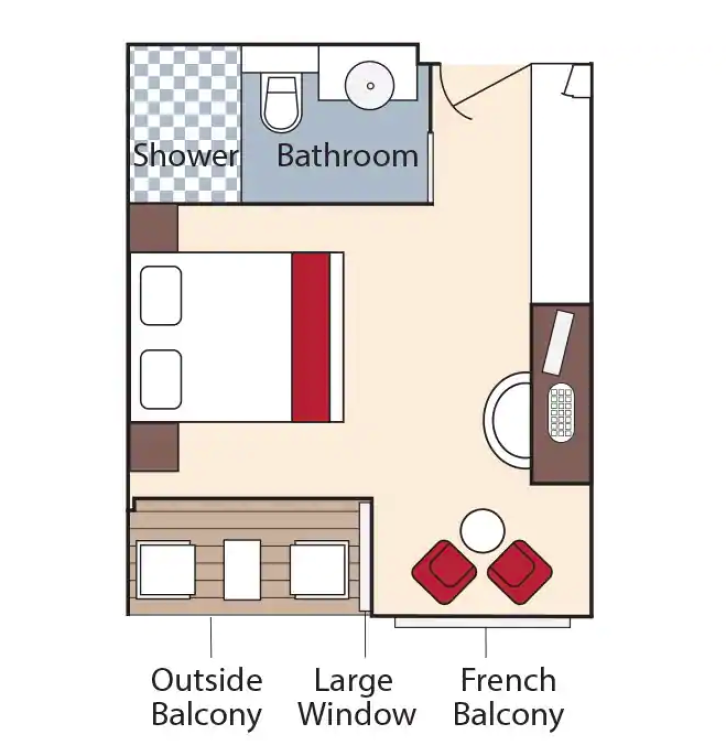 Cat AB Staterooms floor Plan