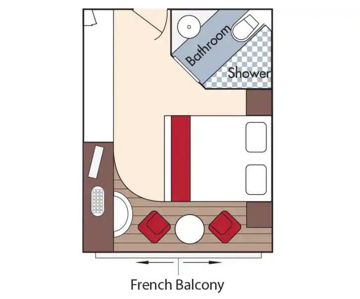 Cat CA Stateroom floor Plan