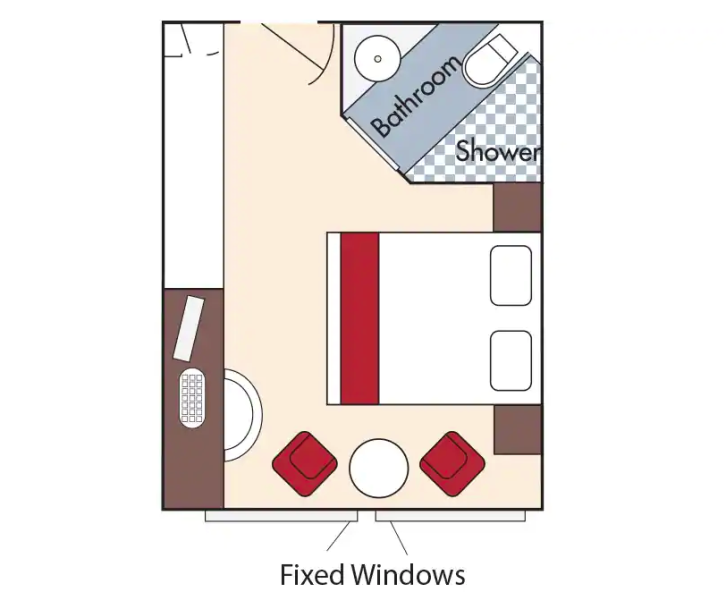 Cat E Staterooms floor Plan