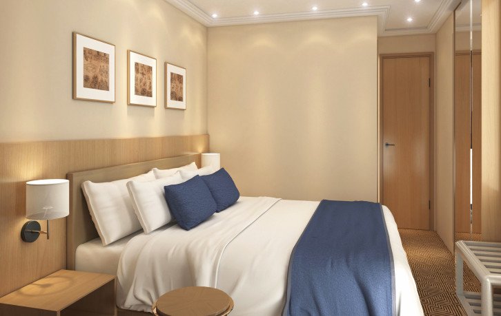 Deck 2 French Balcony Suite Cabin