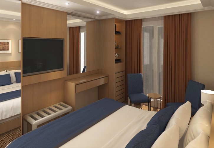 Deck 2 Superior French Balcony Cabin