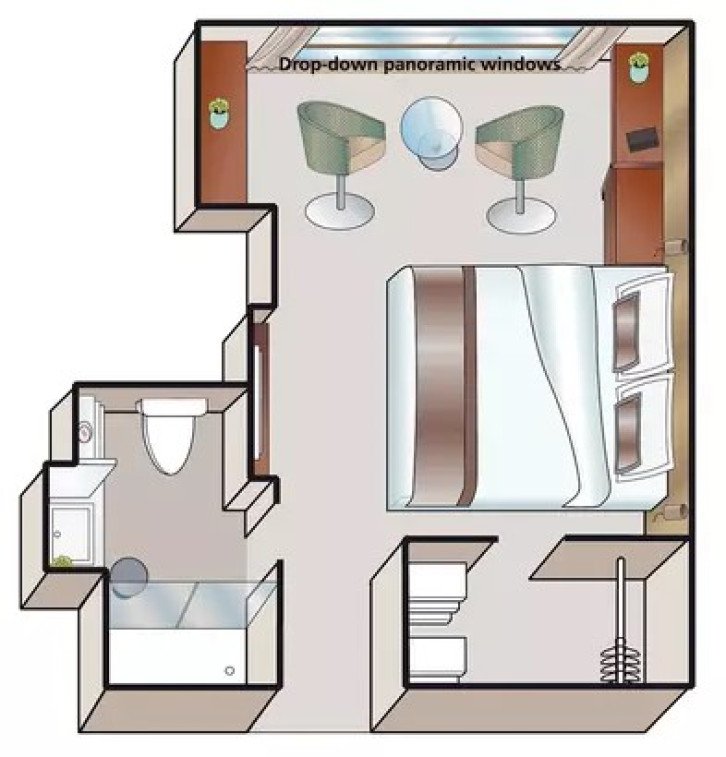 Cabin B-4 floor Plan