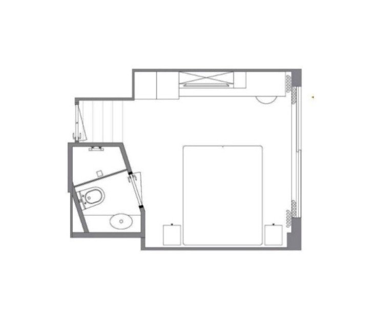 Forward Cabin - Diamond Deck floor Plan