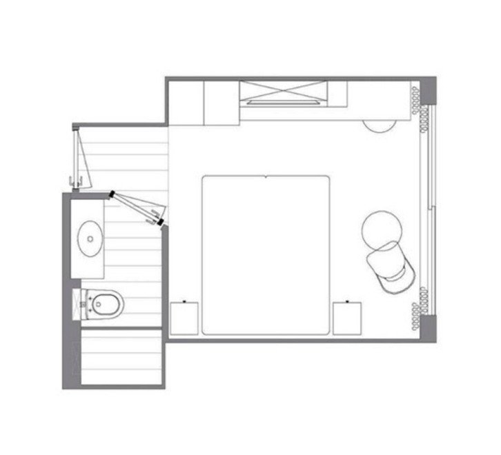 Standard Cabin - Emerald Deck floor Plan