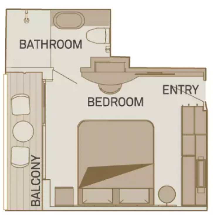 Balcony Suite floor Plan
