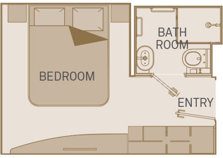 Standard Stateroom Suite floor Plan