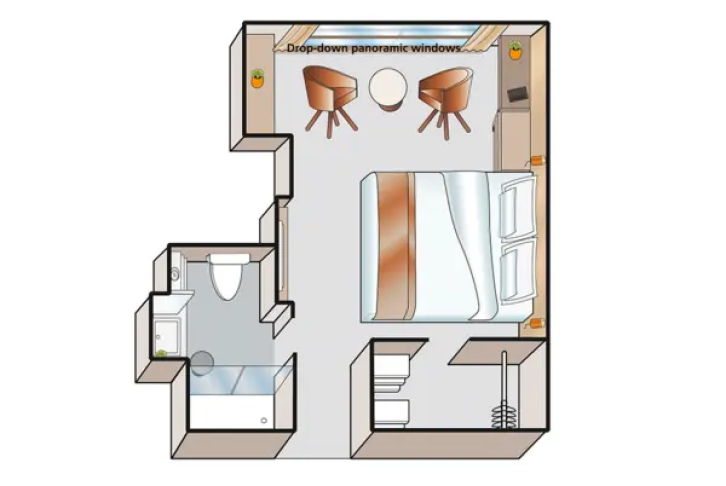 B-1 Cabin floor Plan