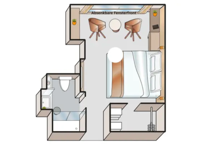 B-1 Cabin floor Plan