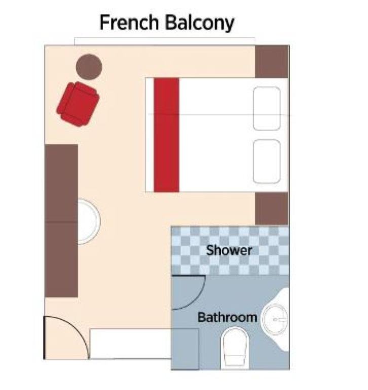 Category CA Staterooms floor Plan