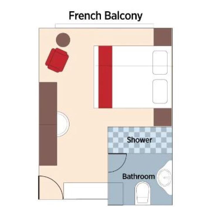 Category CB Staterooms floor Plan