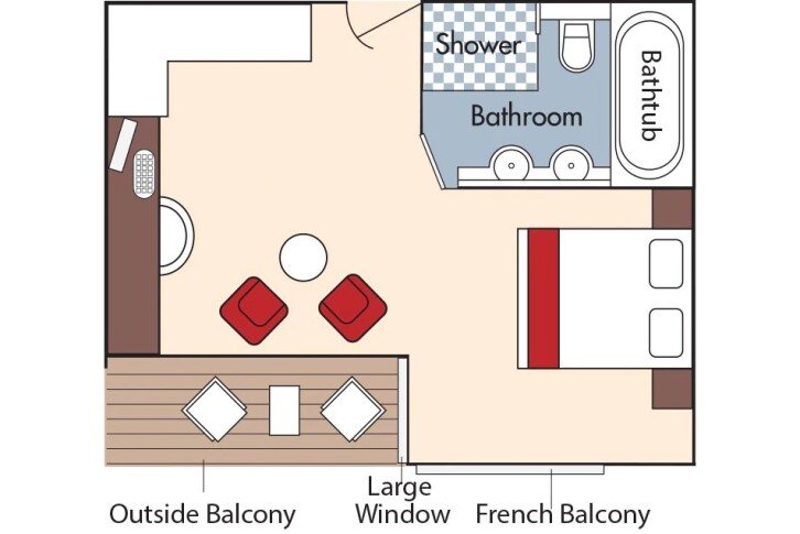 Suite floor plan on AmaSerena