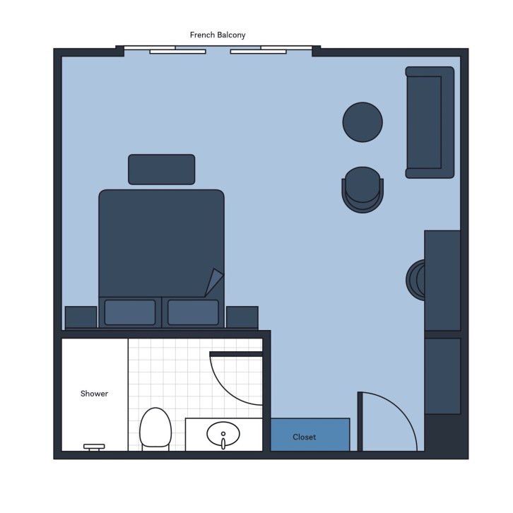 Viceroy Suite floor plan on Ganges Voyager II