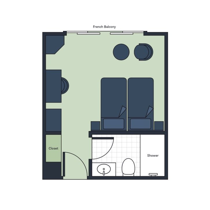Signature Suite floor plan on Ganges Voyager II