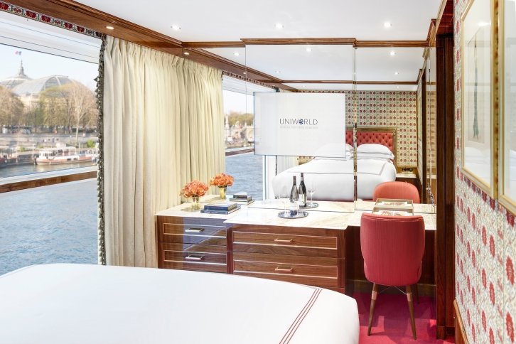Deluxe French Balcony cabin on S.S. Joie de Vivre