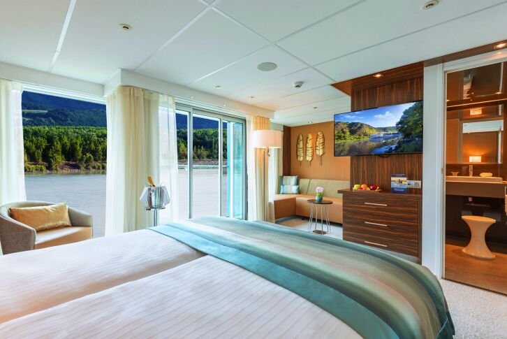 Amadeus Suite with Walk-Out Exterior Balcony on MS Amadeus Star