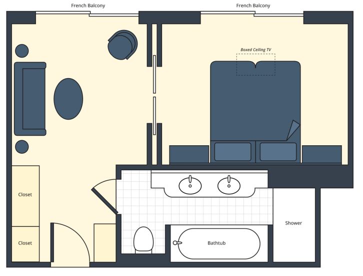 Grand Suite floor plan on S.S. La Venezia