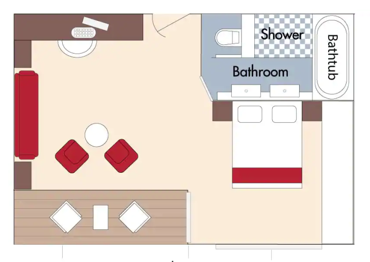 Suite floor plan on AmaLucia