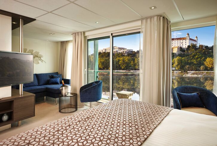 AMADEUS Suite with Walk-Out Exterior Balcony on MS Amadeus Riva
