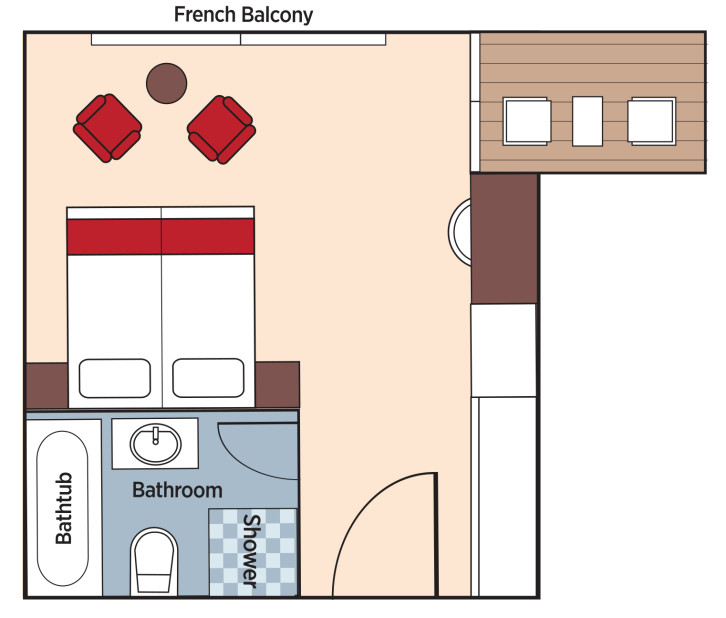 Luxury Suite floor plan on AmaMagdalena