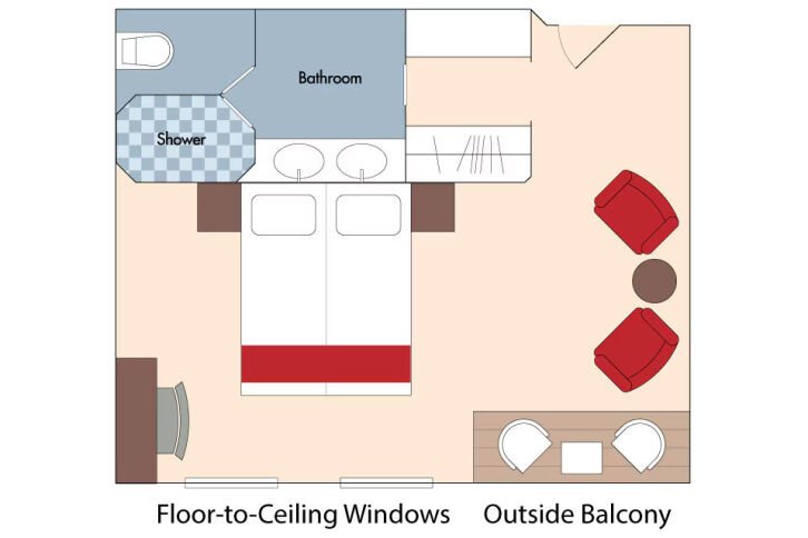 Suite floor plan on AmaSintra