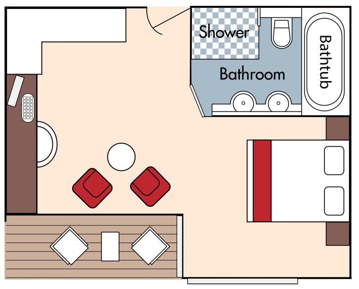 Suite floor plan on AmaReina