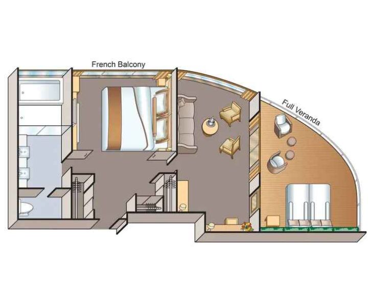 Explorer Suite floor plan on Viking Tonle