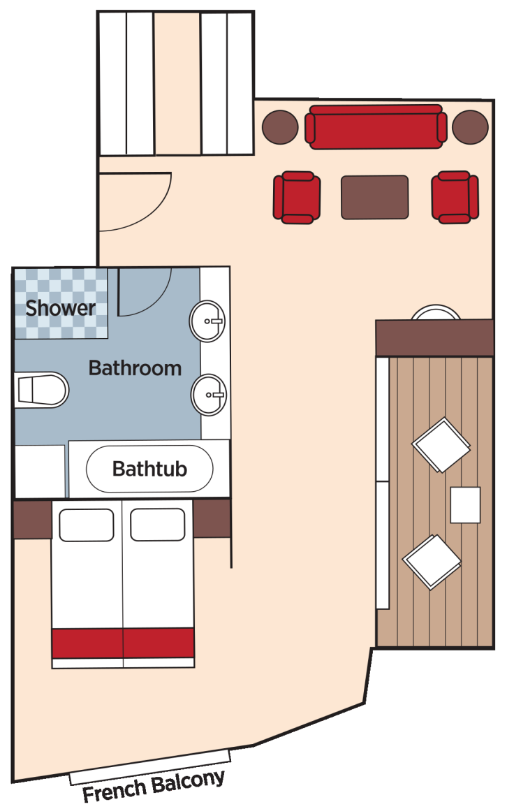 Owners Suite floor plan on AmaCleo